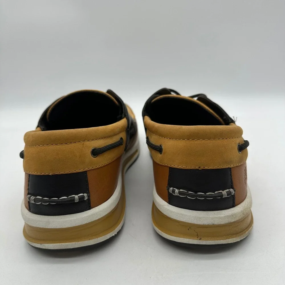 Timberland 24537 5822 Mens Size 12M Brown‎ Leather Low Top Loafers Boat Shoes